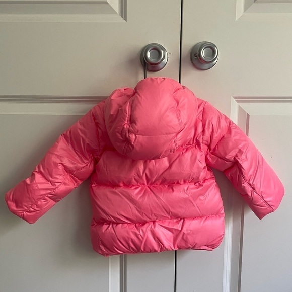 NWT - Girl’s Crew Cuts Pink Puffer Jacket w/Hood - Size:2 - Picture 2 of 3